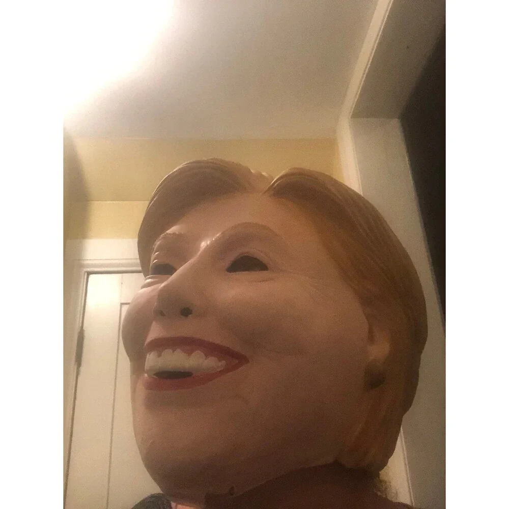 Halloween costume masks hillary clinton and donald trump couples costume